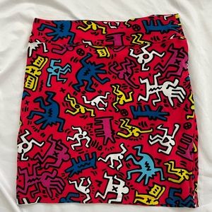 Fitted Keith Haring Skirt